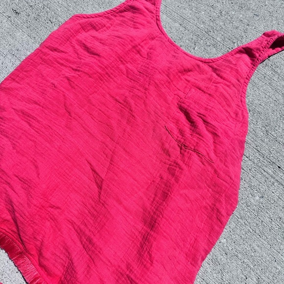 Vibrant Pink Tank Top and Shorts lounge Set - Picture 2 of 5